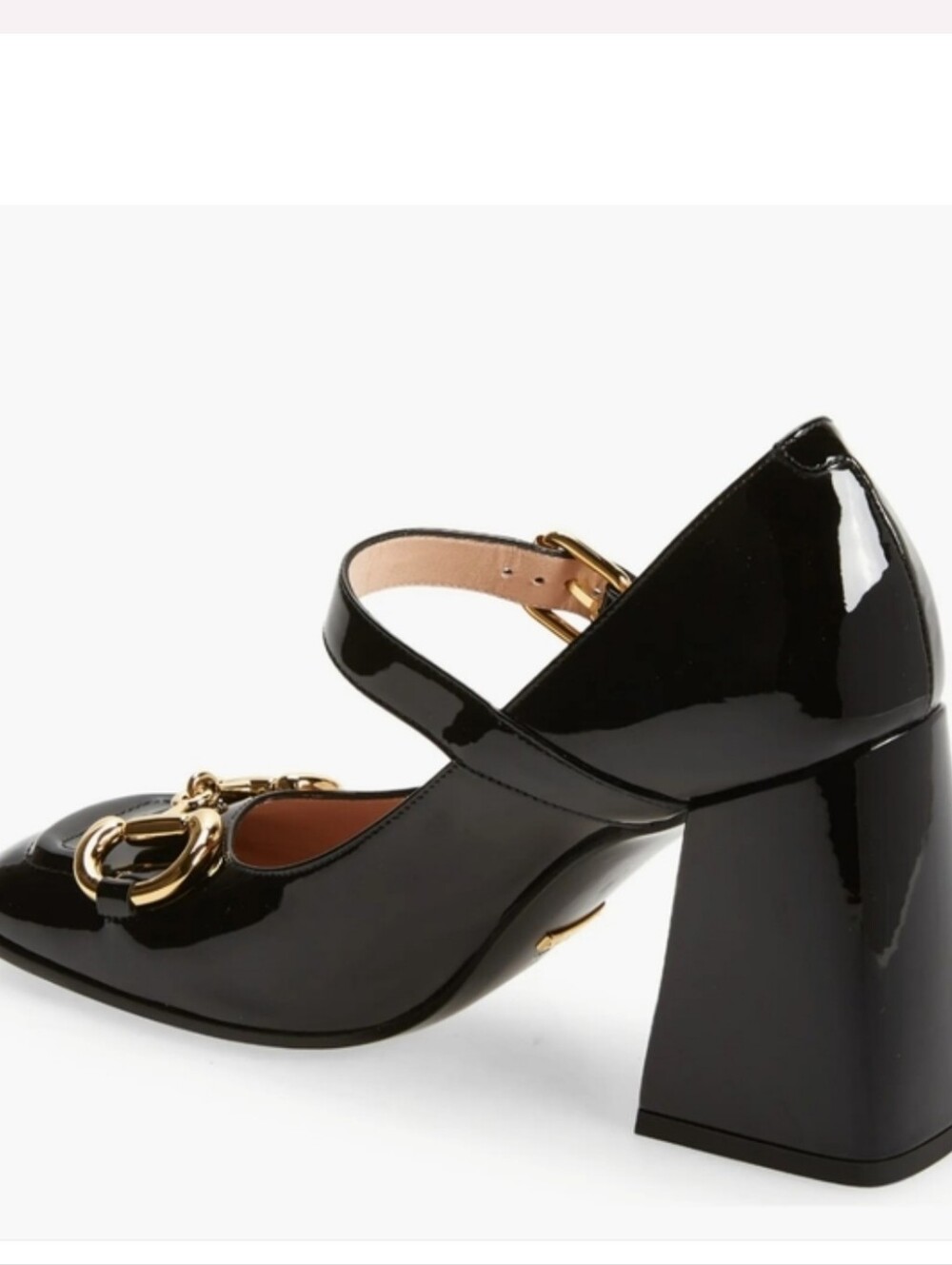 Gucci Baby Horsebit Patent Leather Mary Jane Pumps – Black – Size 36.5 - Picture 4 of 16